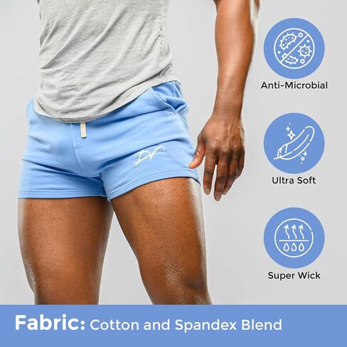 DRPfit for HIM شورت القرفصاء مع جيب 5 بوصة درزة داخلية مصممة من نسيج قطني لملمس خفيف الوزن وجيد التهوية in Saudi Arabia