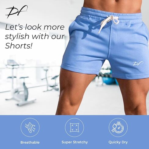 DRPfit for HIM شورت القرفصاء مع جيب 5 بوصة درزة داخلية مصممة من نسيج قطني لملمس خفيف الوزن وجيد التهوية in Saudi Arabia