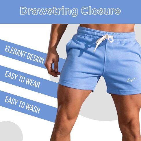DRPfit for HIM شورت القرفصاء مع جيب 5 بوصة درزة داخلية مصممة من نسيج قطني لملمس خفيف الوزن وجيد التهوية in Saudi Arabia