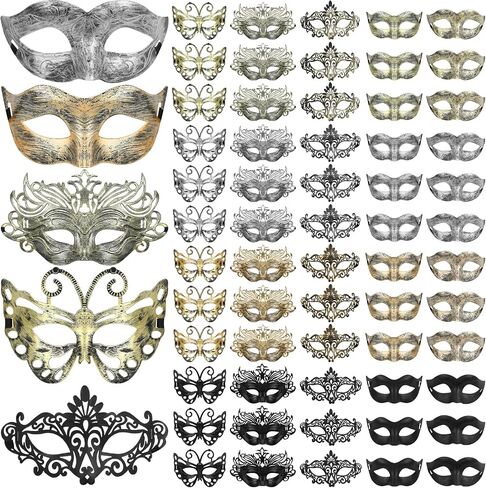Sratte 60 Pcs Masquerade Mask Vintage Antique Masks Adults Party Mask Venetian Masks for Carnival Party Cosplay Performance in Saudi Arabia