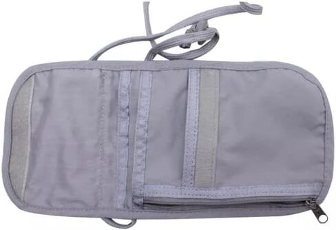 MP-BAGP Travel Neck Pouch Neck Wallet with RFID Blocking – Passport Holder to Keep Your Cash And Documents Safe – Get Peace Of Mind When Traveling, gray, Lightweight in Kuwait