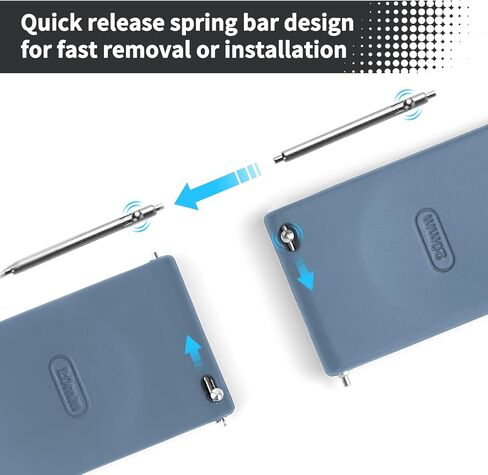 kytuwy Magnetic Watch Band 20mm 22mm Watch Strap, Quick Release Watch Band with Folding Buckle Soft Silicone Breathable Replacment Sport Watch Bands for Women Men in Saudi Arabia