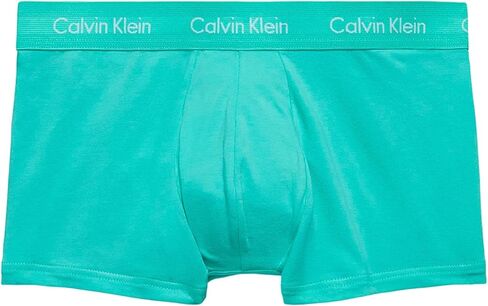 Calvin Klein Cotton Stretch Pride Pack Low Rise Trunk Cherry Tomato/Persian Red/Lemon Lime/Aqua Green/Blue Ambience XS (24"-26") in Saudi Arabia