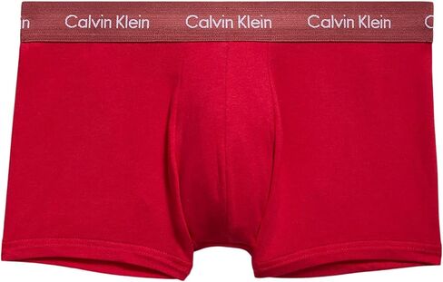 Calvin Klein Cotton Stretch Pride Pack Low Rise Trunk Cherry Tomato/Persian Red/Lemon Lime/Aqua Green/Blue Ambience XS (24"-26") in Saudi Arabia