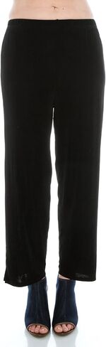 Jostar Women's Elastic Waist Pants – Plus Size Pull On Non Iron Stretch Ankle Length Basic Trouser in Saudi Arabia