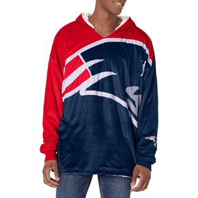 foco NFL Team Logo Reversible Oversized Sherpa Hoodie Sweatshirt Hoodeez in Saudi Arabia