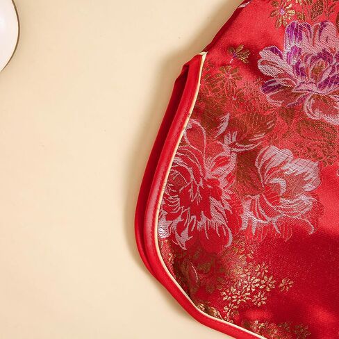 Girls Peony Qipao Chinese New Year Dress Chinese Traditional Clothes for Kids Toddler in Saudi Arabia