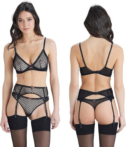 Pretty Polly womens Heart Mesh Garter Belt in Saudi Arabia