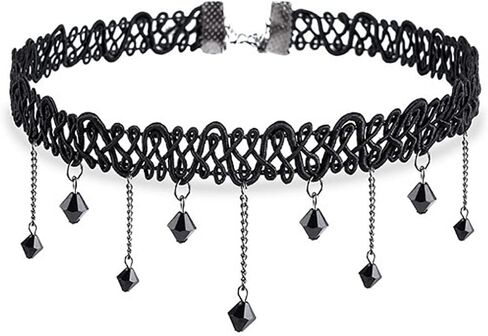Akstore Velvet Choker Classic Choker Necklace Womens Layered Cute Black in Kuwait