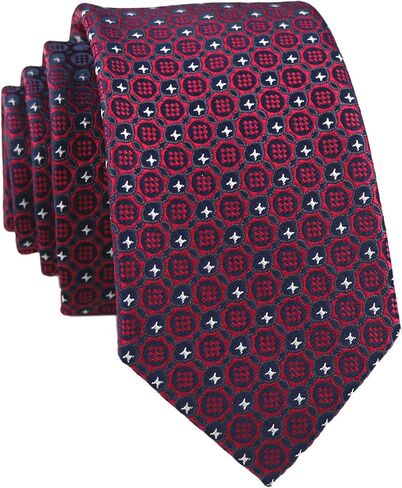 Ctskyte Slim Silk Necktie for Men Woven Jacquard Patterned Business Wedding Skinny Ties in Saudi Arabia