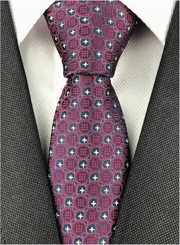 Ctskyte Slim Silk Necktie for Men Woven Jacquard Patterned Business Wedding Skinny Ties in Saudi Arabia