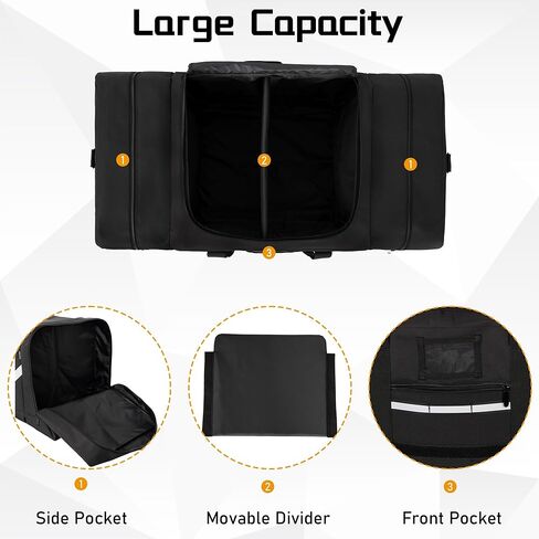 حقيبة دفل لرجال الإطفاء من OUUTMEE، حقيبة تخزين كبيرة مضادة للماء، حقيبة معدات رجال الإطفاء مع حزام كتف in Kuwait