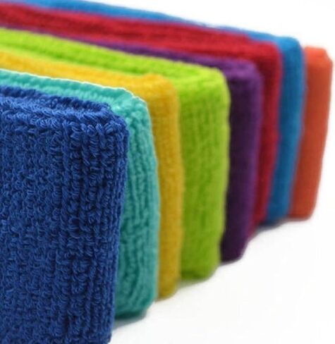 Sweat Bands/Headbands for Women Men Elastic Headband Sports Sweatbands Athletic Stretchy Head Band Workout Running Basketball Moisture Wicking Terry Cloth Set Sweat Hair in Saudi Arabia