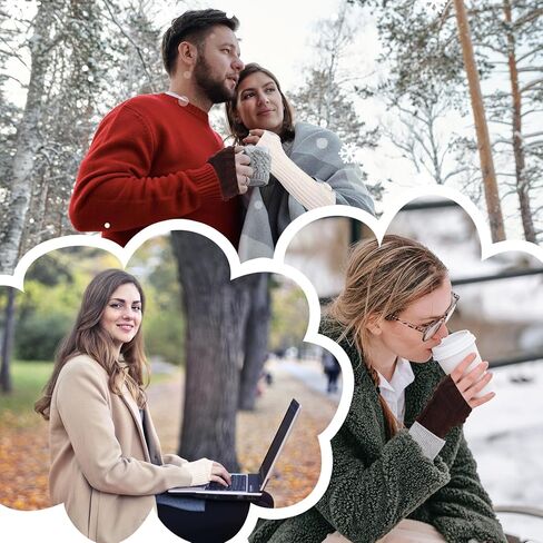 4 أزواج من قفازات تدفئة الذراع وتدفئة المعصم من MANOPAWS، قفازات دافئة بدون أصابع، قفازات شتوية متماسكة ناعمة للذراع للنساء in Kuwait