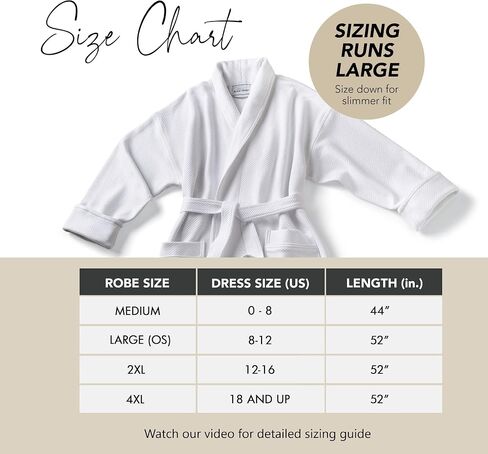 Boca Terry Womens Bath Robe, Soft Waffle Knit Robe, Long White Hotel Spa Robes in Saudi Arabia