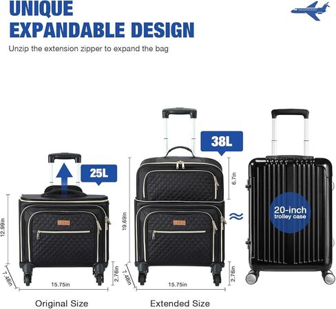 شنطة سفر سوفت سايد قابلة للتوسيع مع 4 عجلات دوارة خفيفة الوزن للرجال والنساء من ليكينشي in Kuwait