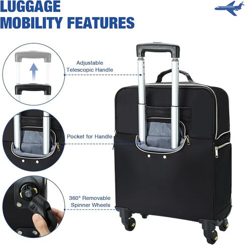 شنطة سفر سوفت سايد قابلة للتوسيع مع 4 عجلات دوارة خفيفة الوزن للرجال والنساء من ليكينشي in Kuwait