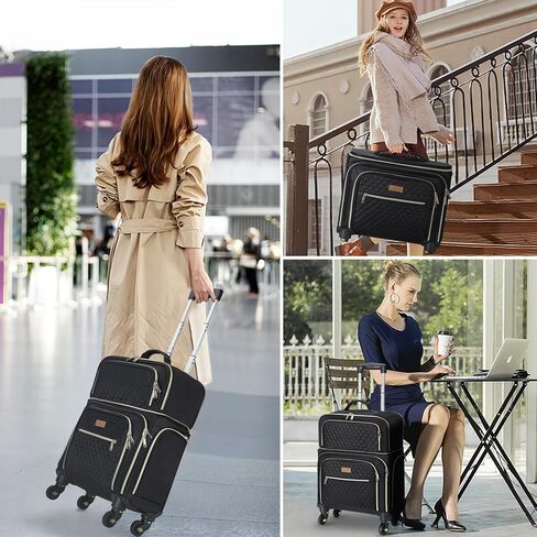 شنطة سفر سوفت سايد قابلة للتوسيع مع 4 عجلات دوارة خفيفة الوزن للرجال والنساء من ليكينشي in Kuwait
