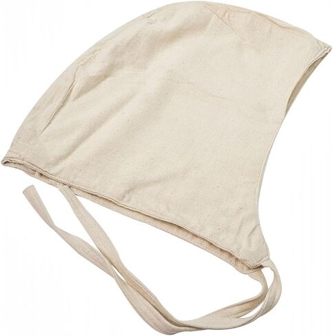 Mythrojan Chainmail Coif مع قبعة من قماش القطن | غطاء محرك السيارة البريدي من العصور الوسطى درع الفايكنج LARP مقاس 16 باللون الفضي والقرون الوسطى مقاس متوسط ​​قبعة قماشية خفيفة ناعمة وقوية 100% من القطن زي القرون الوسطى in Kuwait