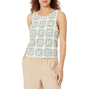 Lucky Brand Women's Granny Square Crochet Vest in Saudi Arabia