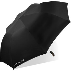 London Fog Rain Umbrella, Automatic Two Person Folding Umbrella, Windproof, Lightweight and Packable for Travel, Full 56 Inch Arc in Kuwait