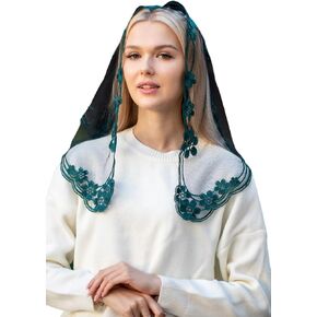 Maria Veils Catholic Mantilla Mass Infinity Veil Church Lace Veil Spanish Chapel Mass Head Covering Short in Saudi Arabia