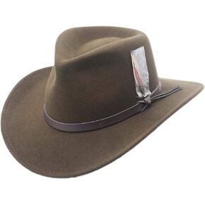 قبعة رعاة البقر من الصوف القابل للسحق على الطراز الغربي مونتانا من سيلفر كانيون in Kuwait