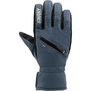 Swany Womens X-Cell Under Glove Waterproof Breathable Insulated Winter Snow Gloves with Zippered Pocket