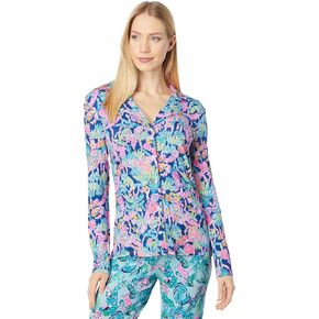 بلوزة منسوجة بأكمام طويلة وأزرار من Lilly Pulitzer Pj