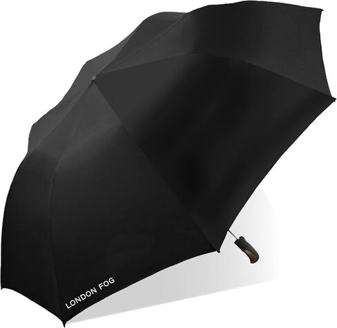 London Fog Rain Umbrella, Automatic Two Person Folding Umbrella, Windproof, Lightweight and Packable for Travel, Full 56 Inch Arc in Kuwait