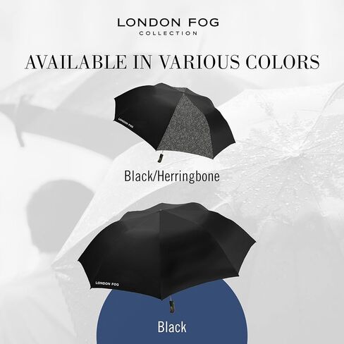 London Fog Rain Umbrella, Automatic Two Person Folding Umbrella, Windproof, Lightweight and Packable for Travel, Full 56 Inch Arc in Kuwait
