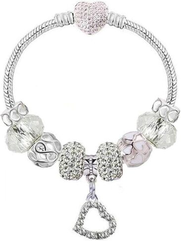 White Birch Fit Pandora Charm Bracelet Best Birthday Gifts for Girls DIY Infinity Love Jewelry in Saudi Arabia