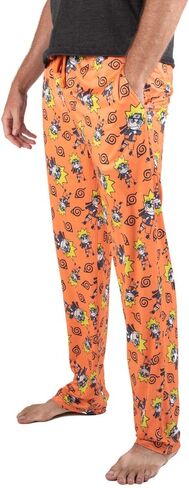 Bioworld NARUTO Anime Chibi Character AOP Orange Mens Sleep Pajama Pants in Saudi Arabia