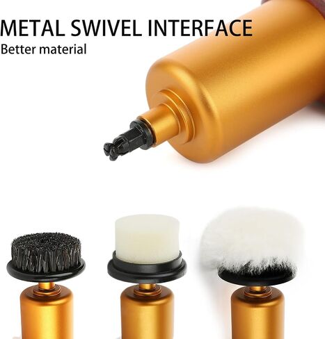 75W Power Electric Shoe Polisher, Adjustable 6 Speed Electric Polisher, Perfect for Leather Shoes and Sneakers, 3 Brush Heads,Time-Saving Solution for Shoe Cleaning in Saudi Arabia