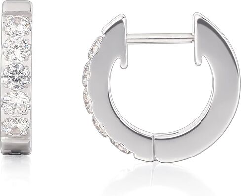 Limerencia Hypoallergenic Implant Grade Titanium G23 Huggie Hoop Earrings, 5A Cubic Zirconia Pure Titanium Hoops for Women Girls Sensitive Ears in Saudi Arabia