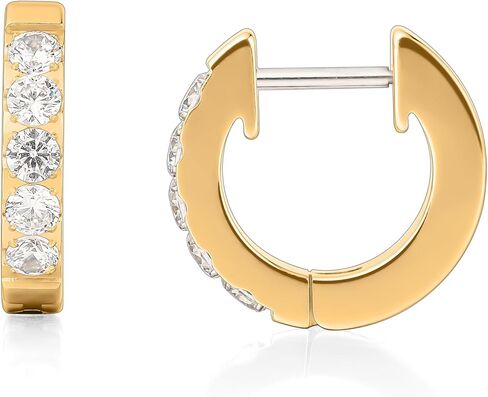 Limerencia Hypoallergenic Implant Grade Titanium G23 Huggie Hoop Earrings, 5A Cubic Zirconia Pure Titanium Hoops for Women Girls Sensitive Ears in Saudi Arabia