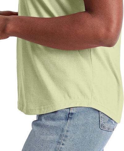 Hanes Originals Oversized T-Shirt, Cotton Crewneck Tee for Women, Curved Hem, Plus in Saudi Arabia