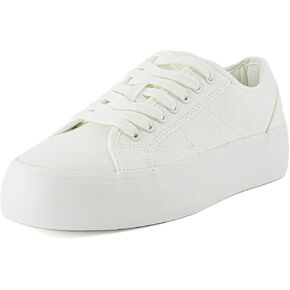 CUSHIONAIRE Women's Tag Low top Canvas Sneaker +Memory Foam