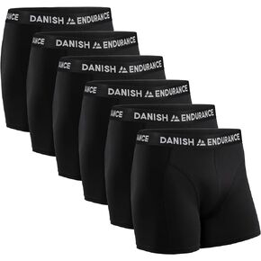 DANISH ENDURANCE 6 Pack Soft Cotton Boxer Briefs, Stretch Fit Underwear for Men in Kuwait