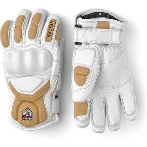 Hestra Impact Racing Junior Leather Glove (Youth 4-13yrs) | Insulated Protective Kids Gloves for Skiing, Racing, Snowboarding & Winter Sports