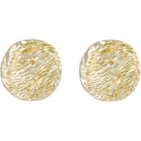 Itcoery Women’s Round Coin Stud Earrings, Disc Button Ear Studs in Kuwait