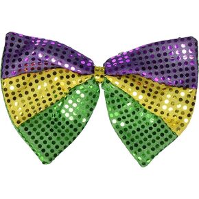 Jumbo Mardi Gras Glitz 'N Gleam Bow Tie in Kuwait