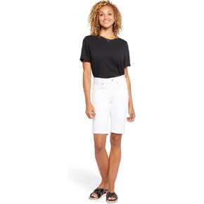 NYDJ Briella Shorts Roll Cuff in Optic White in Saudi Arabia