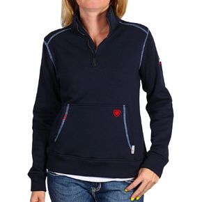 Ariat FR Polartec Fleece 1/4 Zip Top - Women’s Flexible Midlayer Work Sweater in Saudi Arabia