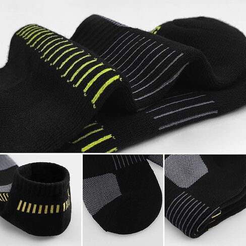 جوارب BERING اليومية للرجال مبطنة منخفضة القطع للكاحل للجري والرياضة والجولف (6 أزواج) in Kuwait