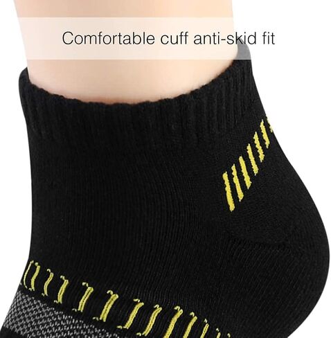 جوارب BERING اليومية للرجال مبطنة منخفضة القطع للكاحل للجري والرياضة والجولف (6 أزواج) in Kuwait