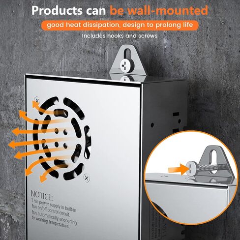 Anbull SMPS 110V AC to 12V DC Converter Power Supply Adapter Switch Transformer Max 50A 600W in Saudi Arabia