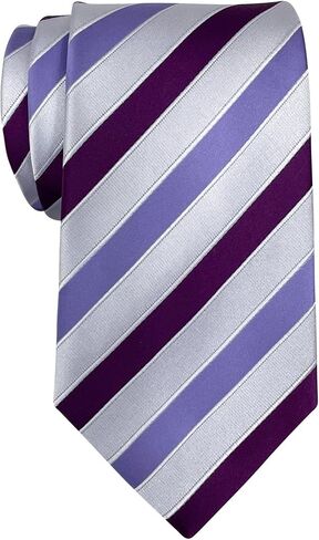 Retreez Three-Colour Stripe Woven Microfiber Men's Tie Necktie in Saudi Arabia