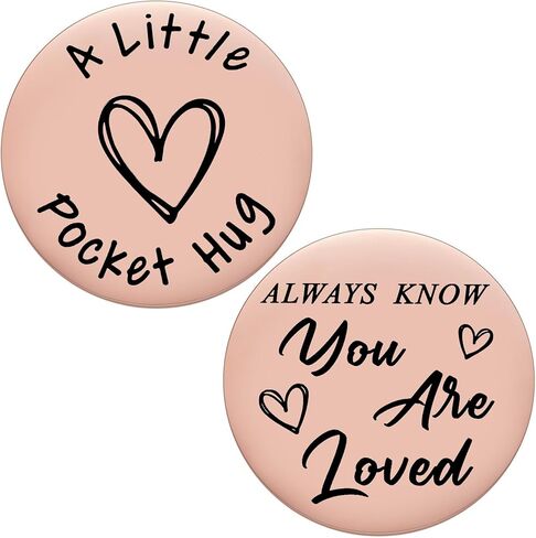MIXJOY Little Pocket Hug Keepsake Long Distance Gifts for Friends BFF Bestie, Encouragement Cancer Survivor Recovery Gifts, Thinking of You Token, Double Sided in Saudi Arabia