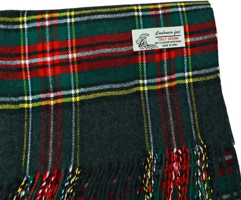 وشاح شتوي فاخر منقوش من Glory Max Scottish Stewart Tartan بملمس الكشمير الناعم مقاس 72 بوصة × 12 بوصة in Kuwait